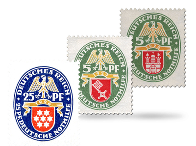 Wappen-Briefmarkenausgaben der Deutschen Nothilfe