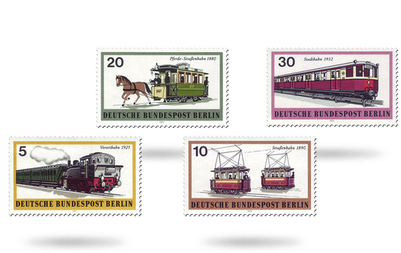 Briefmarkensatz Berliner Verkehrsmittel 