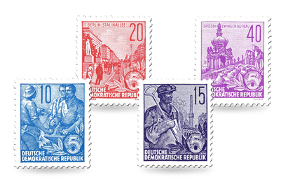 Briefmarken Fünfjahresplan 1955