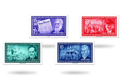 Briefmarken Führer der deutschen Arbeiterbewegung