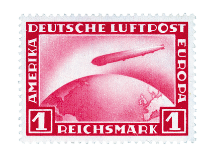 Die einzige Zeppelin-Einzelbriefmarke!