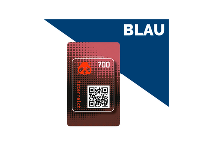 Crypto Stamp 2.0 aus Österreich mit dem blauen Panda