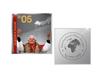 International Silver Stamps „Benedikt XVI. - Leben und Wirken des deutschen Papstes“ 