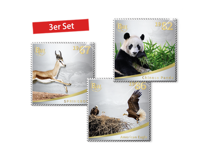 International Silver Stamps™ "Wildtiere der Welt"