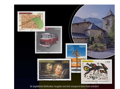 Die offiziellen Briefmarken Neuheiten aus Andorra