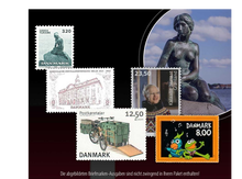 Briefmarken-Neuheiten aus Dänemark - Die abgebildeten Briefmarken sind lediglich beispielhaft