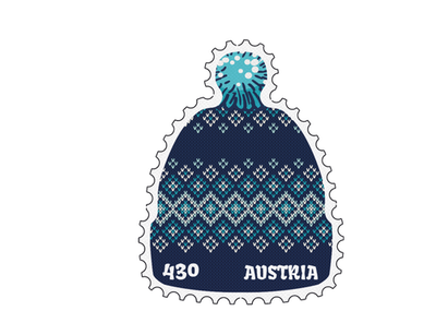 Die philatelistische Sensation: die Wollmützen-Briefmarke aus Österreich