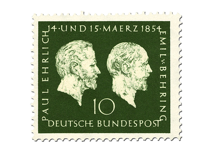 100. Geburtstag Paul Ehrlich und Emil Adolf von Behring, Michel-Nr. 197