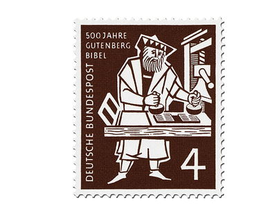Briefmarke 500 Jahre Gutenberg-Bibel, Michel-Nr. 198