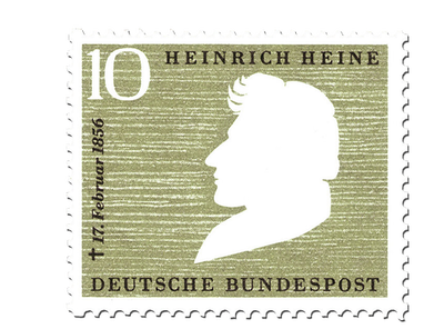 Briefmarke 100. Todestag von Heinrich Heine, Michel-Nr. 229, postfrisch