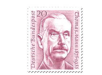 Briefmarke Erster Todestag von Thomas Mann