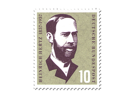 Briefmarke 100. Geburtstag von Heinrich Hertz