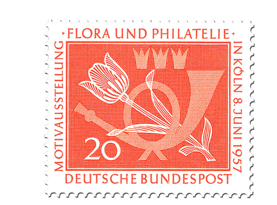 Briefmarke zur Briefmarkenausstellung 