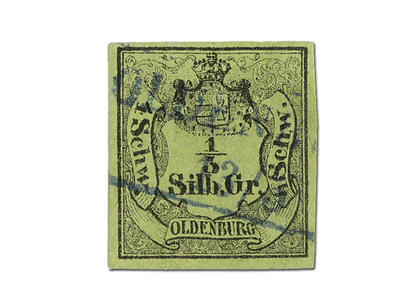 Erste Briefmarke Oldenburgs 1852
