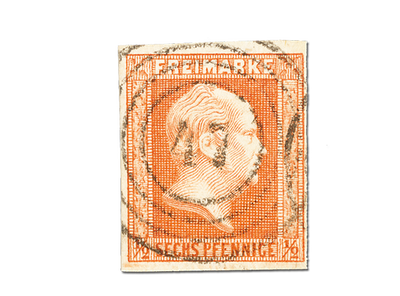 Freimarke Preußen 1850 zu 6 Pfennig
