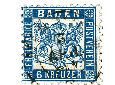 Baden - Freimarke Wappen 
