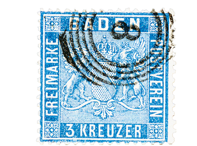 Baden – Wappen in preußischblau
