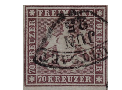 Württemberg, 1873, Mi.-Nr. 42 a