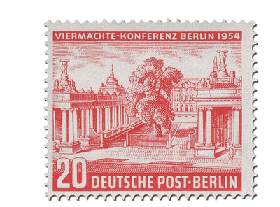 Briefmarke Berlin Viermächte-Konferenz