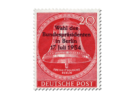 Briefmarke Berlin Wahl des Bundespräsidenten 1954