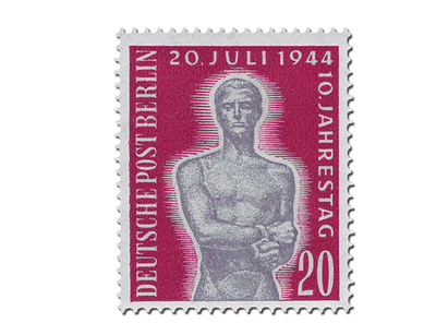 Briefmarke Berlin 10. Jahrestag des Attentats auf Adolf Hitler