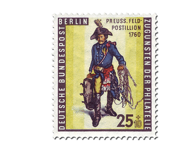 Briefmarke Berlin Tag der Briefmarke 1955