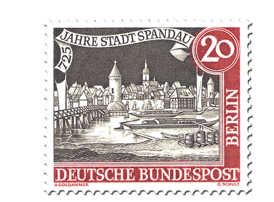Briefmarke Berlin 725 Jahre Stadt Spandau