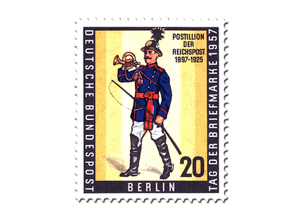 Briefmarke Tag der Briefmarke 1957 Berlin 