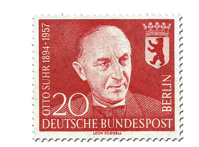 Briefmarke 1. Todestag von Otto Suhr, Mi.-Nr. 181