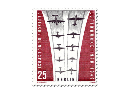 Briefmarke 10. Jahrestag der Beendigung der Berlin-Blockade