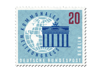Briefmarke Kommunaler Weltkongress Berlin