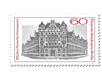 Briefmarke 100 Jahre Deutsches Patentgesetz, Mi.-Nr. 550