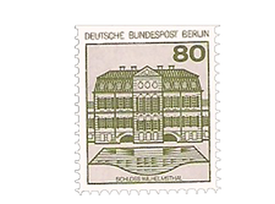 Briefmarke Berlin Schloss Wilhelmsthal