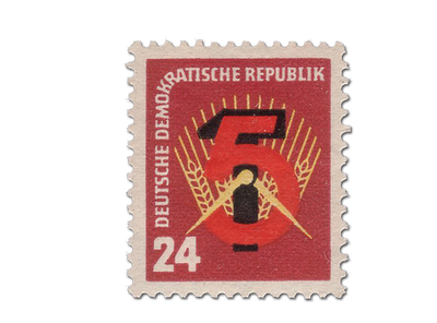 Briefmarke Erster Fünfjahresplan