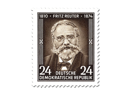 80.Todestag Fritz Reuter, Michel-Nr. 430