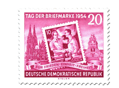 Briefmarke zum Tag der Briefmarke 1954