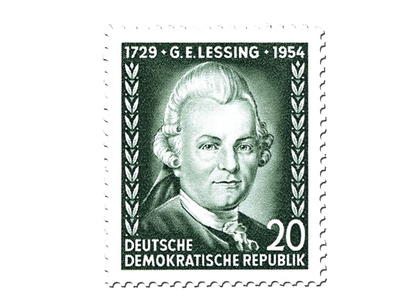 Briefmarke 225. Geburtstag G.E. Lessing