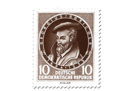 Briefmarke 400. Todestag von Georg Agricola