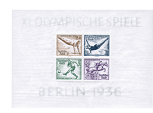 Briefmarkenblock 5: Olympische Sommerspiele in Berlin