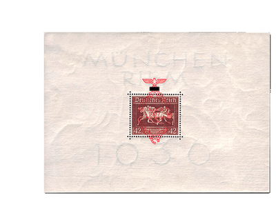 Briefmarkenblock Deutsches Reich - 4. Rennen um 