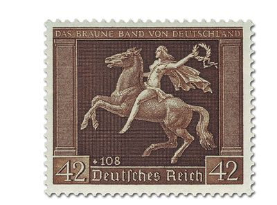 Briefmarke Deutsches Reich - Rennen um 