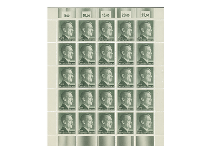 Seltener Original-Briefmarkenbogen der Freimarke 