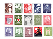 Briefmarken-Jahrgangssatz Deutschland 1953
