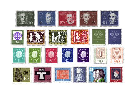 Briefmarken Deutschland Jahrgang 1959