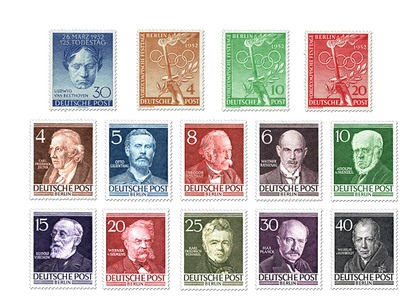 Briefmarken-Jahrgangssatz Berlin 1952