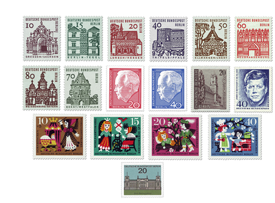 Briefmarken-Jahrgangssatz Berlin 1964