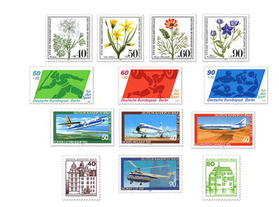 Briefmarken-Jahrgangssatz Berlin 1980, postfrisch