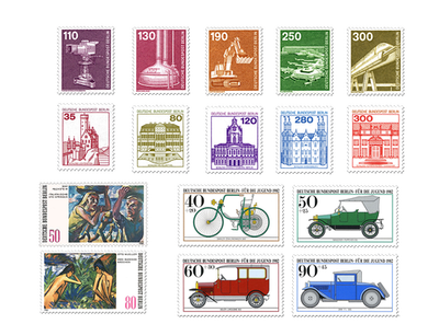 Briefmarken-Jahrgangssatz Berlin 1982, postfrisch