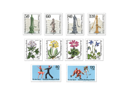 Briefmarken-Jahrgangssatz Berlin 1983, postfrisch