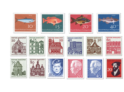 Briefmarken Deutschland Jahrgang 1964